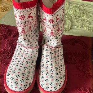 UGG Shoes Nwot Christmas Sweater Boots Uggs Size Poshmark